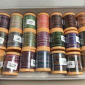 0.4段染圆蜡线90米 段染线彩色编织线材手绳项链diy手工材料