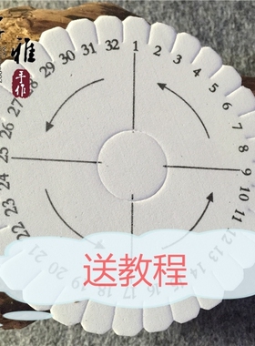 圆形盘编器项链手工材料