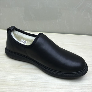断码鞋特价男鞋真皮头层牛皮2023秋冬东北抗寒保暖羊毛棉鞋爸爸鞋