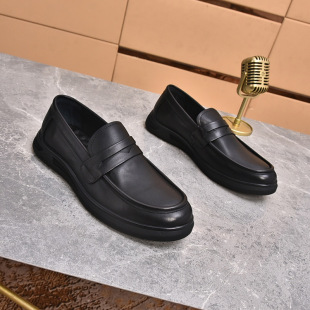 乐福鞋 级感软底软面商务休闲鞋 春秋2025头层牛皮英伦风时尚 男皮鞋