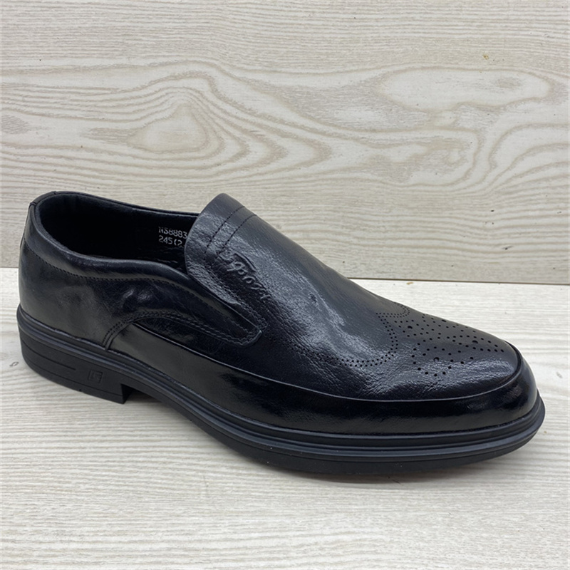 低跟舒适百搭牛皮公务皮鞋单鞋