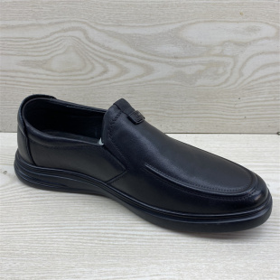 真皮男鞋 处理2024春季 时尚 百搭圆头牛皮单鞋 断码 舒适休闲皮鞋 特价