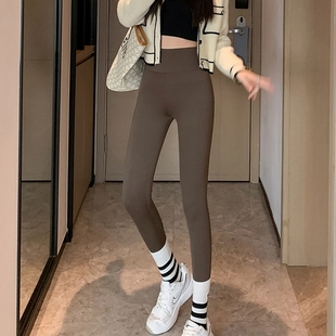 ins超火鲨鱼裤蜜桃臀女外穿光腿神器打底裤特大码显瘦紧身瑜伽裤