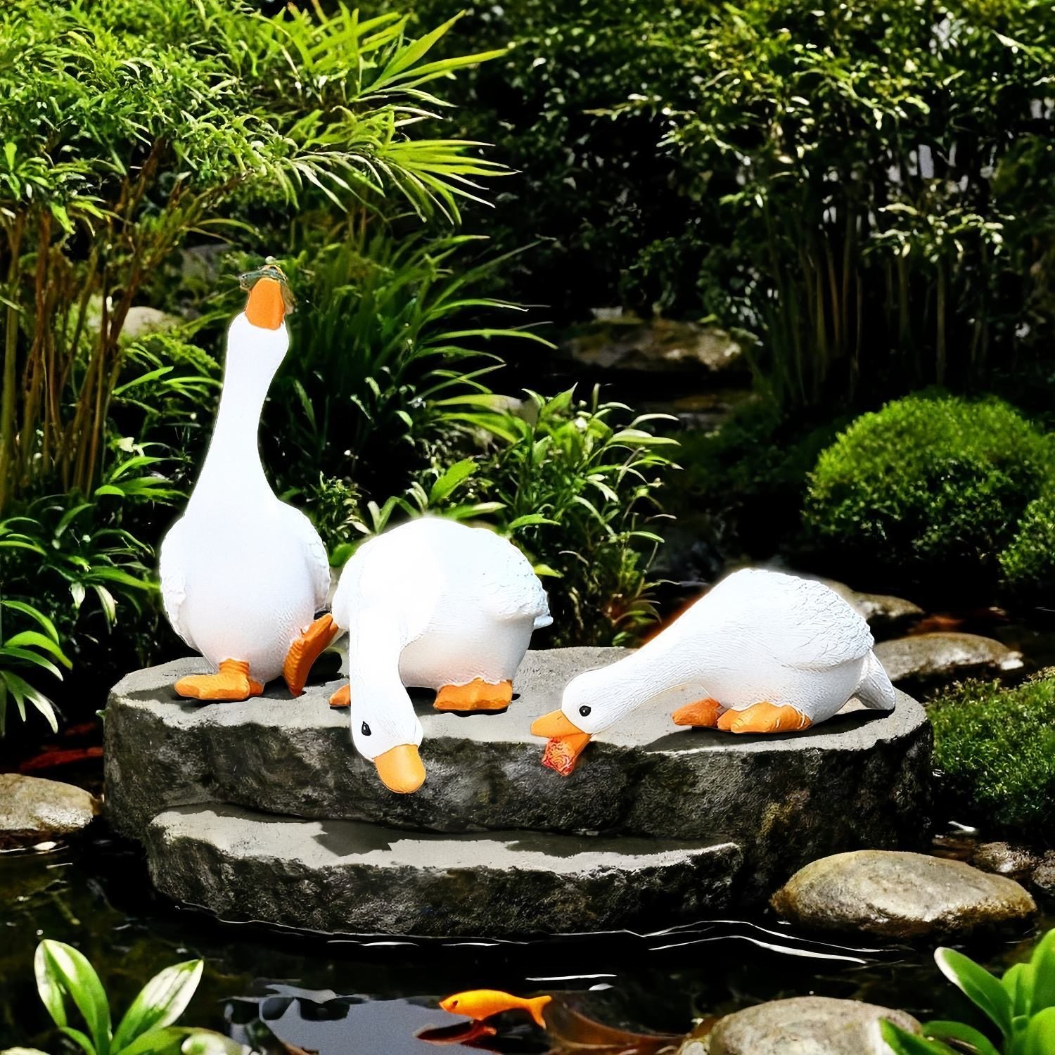 户外仿真动物喝水鸭子摆件别墅庭院装饰花园水池鱼缸水景假山造景,家居饰品,户外/庭院摆件,淘宝优惠券,粉丝福利购,淘宝优惠卷