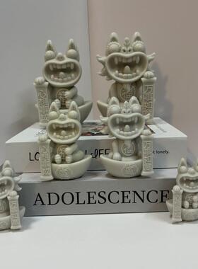 云南瓦猫招财纳福摆件手工diy心想事成万事如意旅游纪念品伴手礼