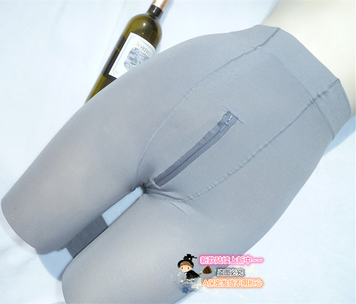 薄款天鹅绒丝袜男士黑色灰色