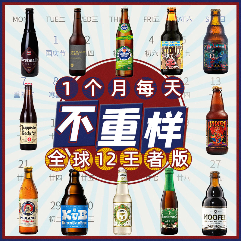 全球12瓶进口品牌精酿啤酒