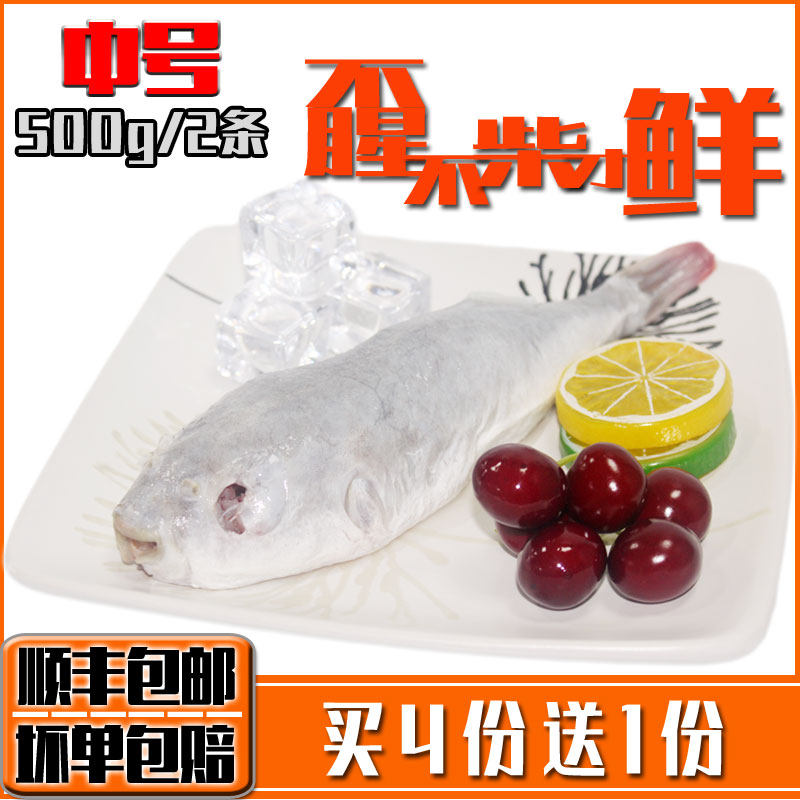 河豚鱼食用养殖河鲀新鲜活半成品冰鲜刺身即食现杀急冷冻杀前500g