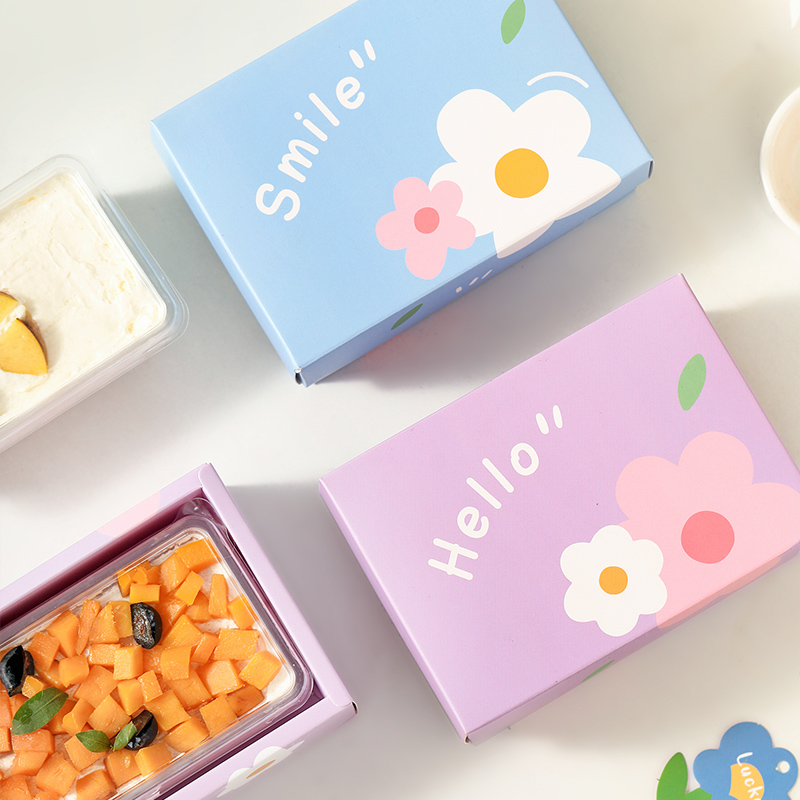 ins慕斯常温千层蛋糕包装盒 提拉米苏打包烘焙一次性甜品便当盒子