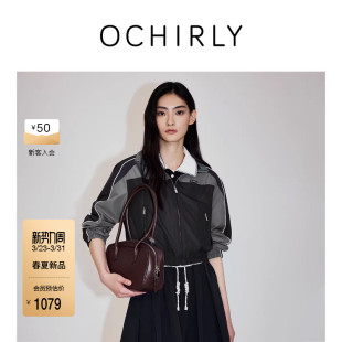 OCHIRLY欧时力防水防风撞色运动夹克外套女户外2026春夏 新品