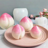 立体老式 饰祝寿桃子慕斯蛋糕巧克力食品级 寿桃硅胶模具烘焙蛋糕装
