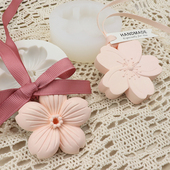 ins韩式 饰硅胶模具 樱花花瓣造型手工DIY香薰石膏汽车挂件挂牌装