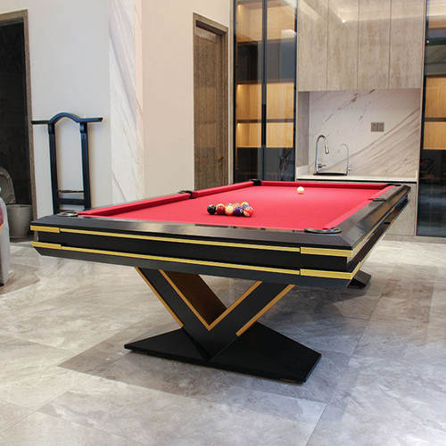 漂亮台球桌标准家用桌球台黑八撞球桌中式成人乒乓两用美式案子