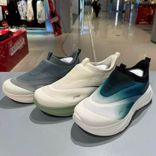 李宁运动鞋2026夏款SOFT GO2 一脚蹬轻便舒适透气男鞋AGLV005-14
