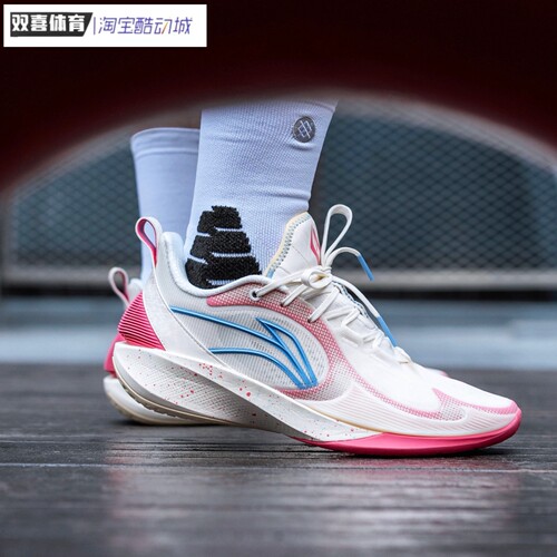 李宁闪凌2v2实战篮球鞋男2025秋季新款缓震透气运动鞋ABPV003
