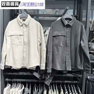 李宁韦德系列秋冬款男子加厚翻条绒保暖刺绣加绒夹克外套AFDU223