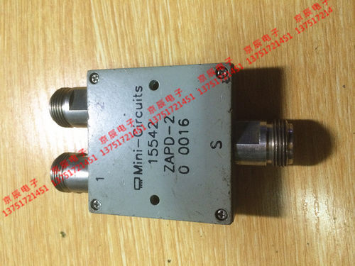 mini-circuits 15542 zapd-2 功率分配器/合路器 10W 1-2G N母头
