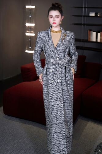2026秋冬新款女装时尚气质高级感法式小香风羊毛大衣外套收