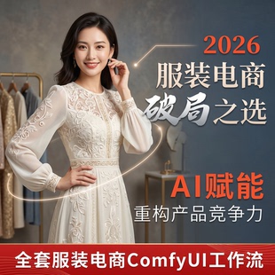 comfyui服装摄影工作流定制电商换装换模特换背景云端AI绘画软件