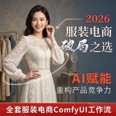 comfyui服装摄影工作流定制电商换装换模特换背景云端AI绘画软件