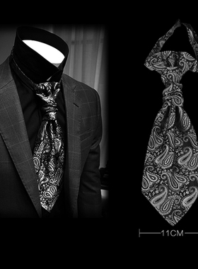 黑领带男结婚领结新郎西装配饰衬衣搭配晚宴灰色摄影免打香港结