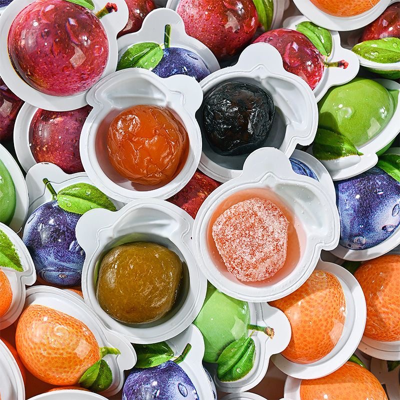 3D立体蜜饯金桔杨梅樱桃李果青梅