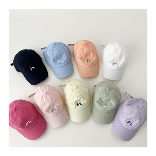 小刺绣儿童春夏速干防晒鸭舌帽