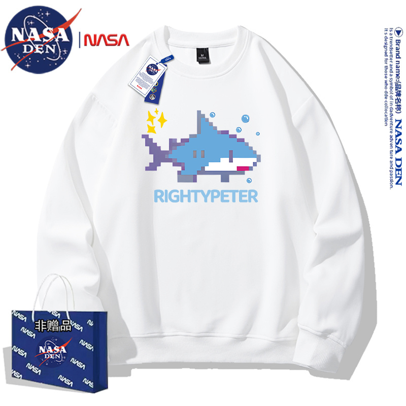 美式复古重磅长袖圆领卫衣男女款