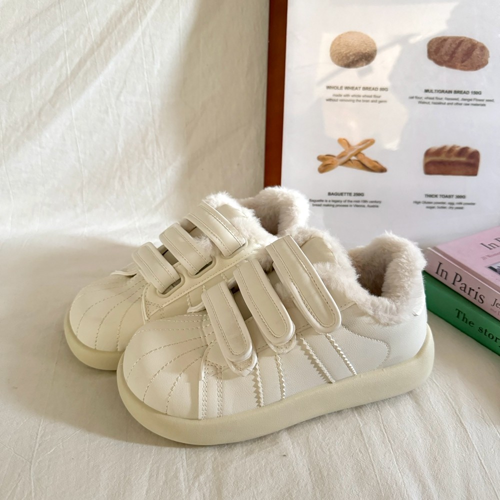 林先叁 韩系加绒魔术贴厚底小白鞋女冬季保暖百搭学生面包鞋板鞋,女鞋,时尚休闲鞋,淘宝优惠券,粉丝福利购,淘宝优惠卷