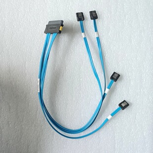 安费诺SFF8484 转 SATAx4  75CM SAS 36P转SATA 硬盘数据转接线