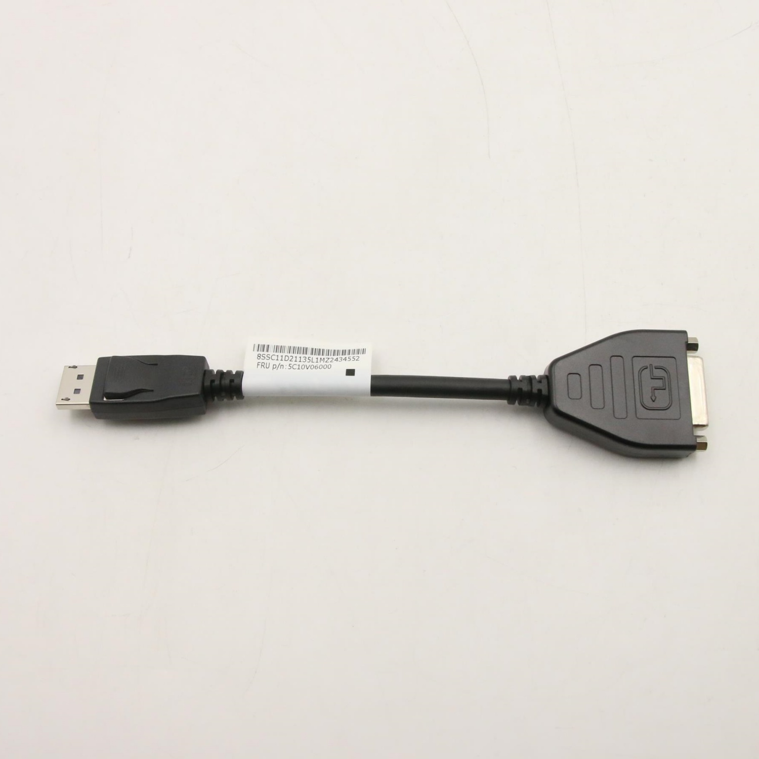 联想原装全功能DP 转 to DVI DVI-D Adapter 转接线 45J7915