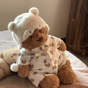 曲奇手作巴塞罗熊衣服28/36cm小熊娃衣T恤47cm小熊可爱新款娃衣服