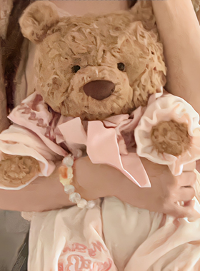 新款巴塞罗熊毛绒玩偶衣服28/36cm小熊娃衣T恤47cm泰迪熊尿布裤