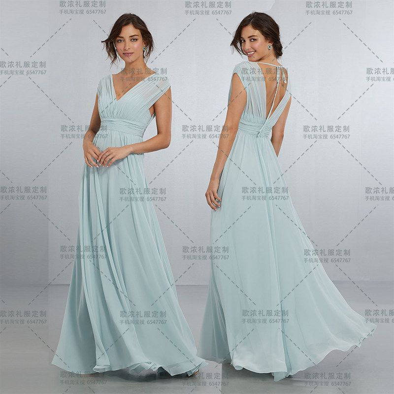 雪纺伴娘礼服伴娘服姐妹团姊妹团姐妹裙姊妹裙订造定制长dress简