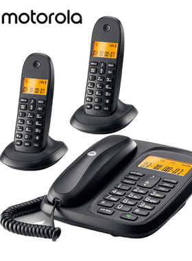 摩托罗拉CL101C数字无绳电话机子母机固定家用办公座机一拖一拖二