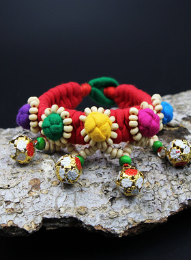 云南民族风铃铛手链渡