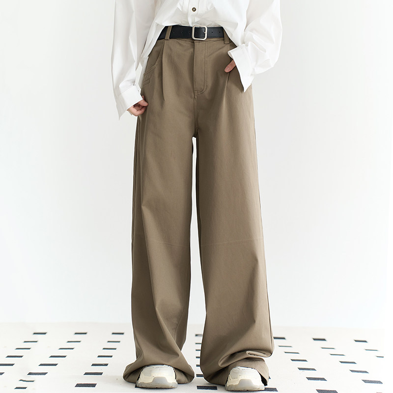 万有引力博物馆 直筒裤休闲裤女春秋款宽松裤子纯色长裤阔腿裤,女装/女士精品,休闲裤,淘宝优惠券,粉丝福利购,淘宝优惠卷