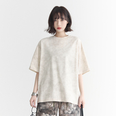 扎染短袖 T恤女夏季 2025年新款 万有引力博物馆 半袖 体恤宽松上衣