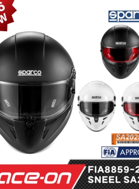 SPARCO STEALTH RF玻璃纤维入门赛车头盔FIA88592024/SA2025认证