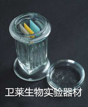 实验耗材 玻璃染色缸 5片装 玻璃染色架 玻璃切片盒 立式