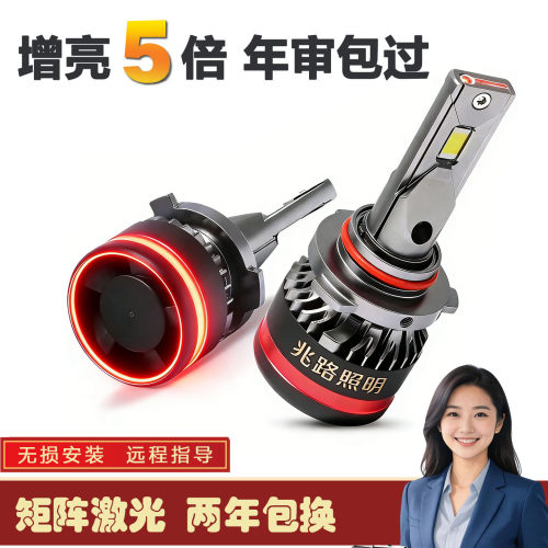 一对价高亮汽车LED灯泡白光近光