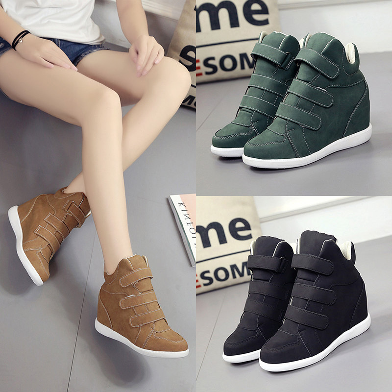 2017 Autumn and winter Korean edition sneakers High shoes Casual shoes Velcro Versatile Student shoesin the Women's Shoes, High shoes  category - from Buy2taobao.com to provide professional Taobao agent buy service