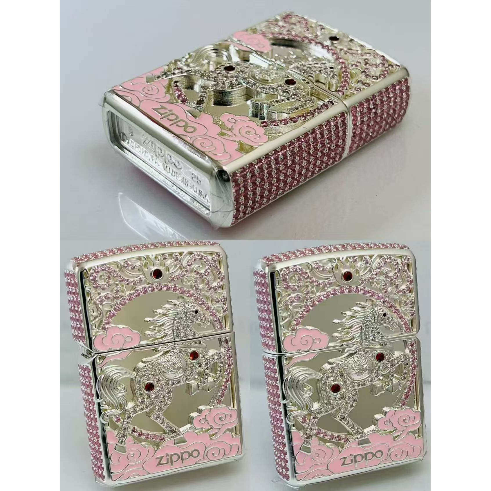zippo火机正品马踏祥云礼物