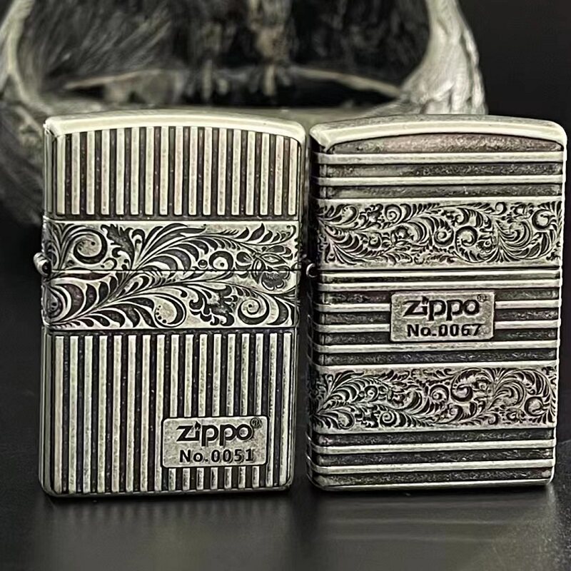 zippo古银铜送礼防风打火机蚀刻