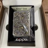 Zippo打火机煤油防风正品 大叶唐草错金银貔貅盔甲机大圣限量礼物