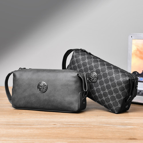 男士手拿包手机包休闲大容量手抓包时尚夹包潮流腋下零钱包品牌包