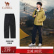 骆驼户外三合一冲锋裤 男秋冬防风防暴雨高透湿加绒保暖伞兵登山裤