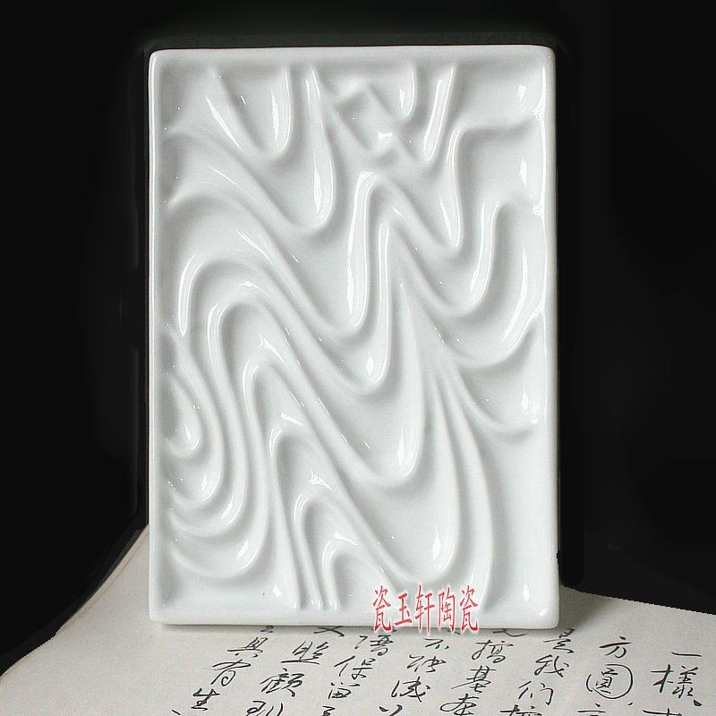 景德镇陶瓷画板（不是仿陶瓷哦）波浪调色盘/水彩料碟/ 水粉调色