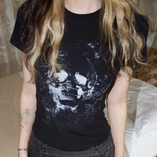 Steamfish骷髅印花短袖