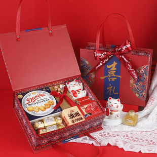 结婚喜糖成品含糖回礼 高端实用糖果礼盒装满月伴手礼婚礼礼品